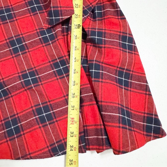 Kiel James Patrick Cozy Cabin Apple Pie Skillet Flannel Dress Red Size Medium - Picture 8 of 10